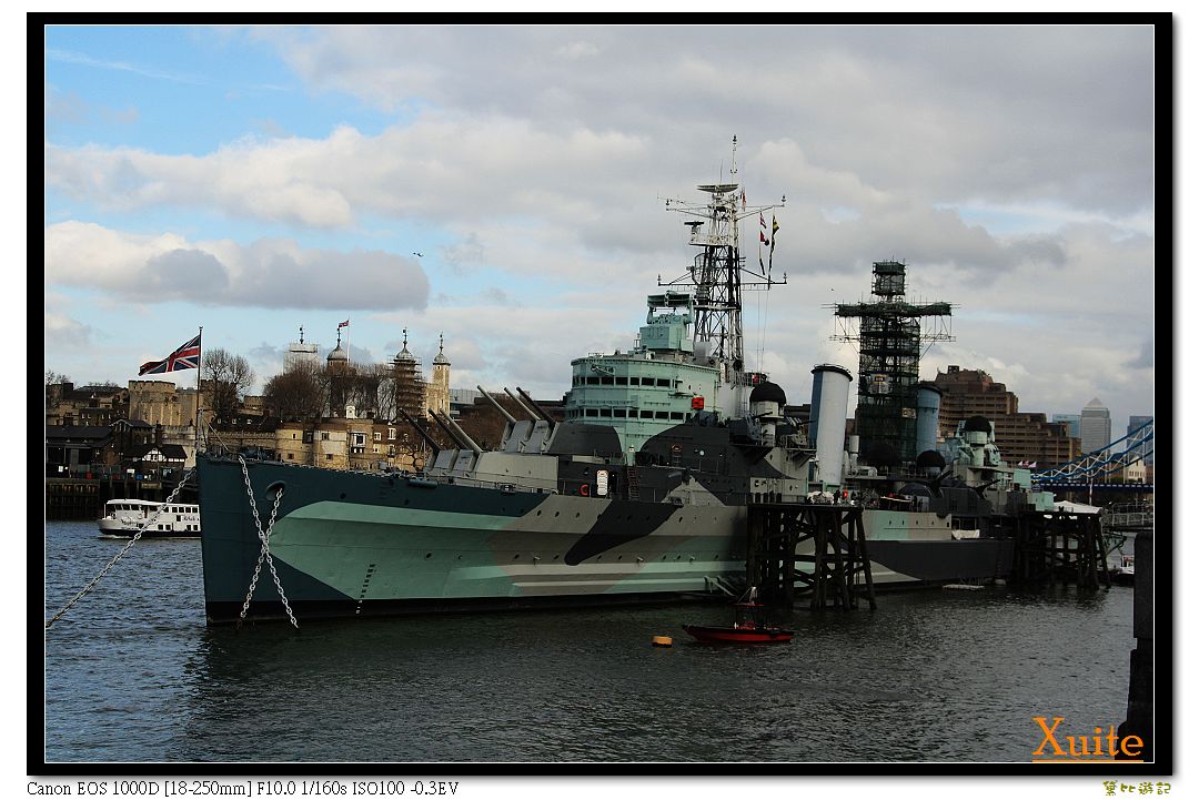 [英]-HMS Belfast　軍艦博物館-有帥哥軍官