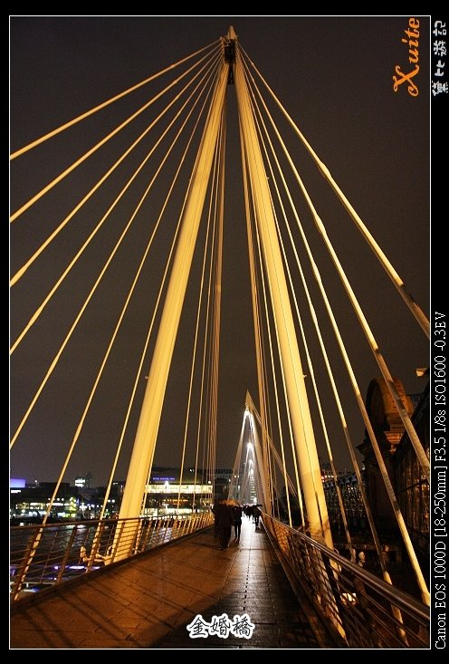 [英]-金婚橋(Golden Jubilee bridge) -溼冷的寒夜